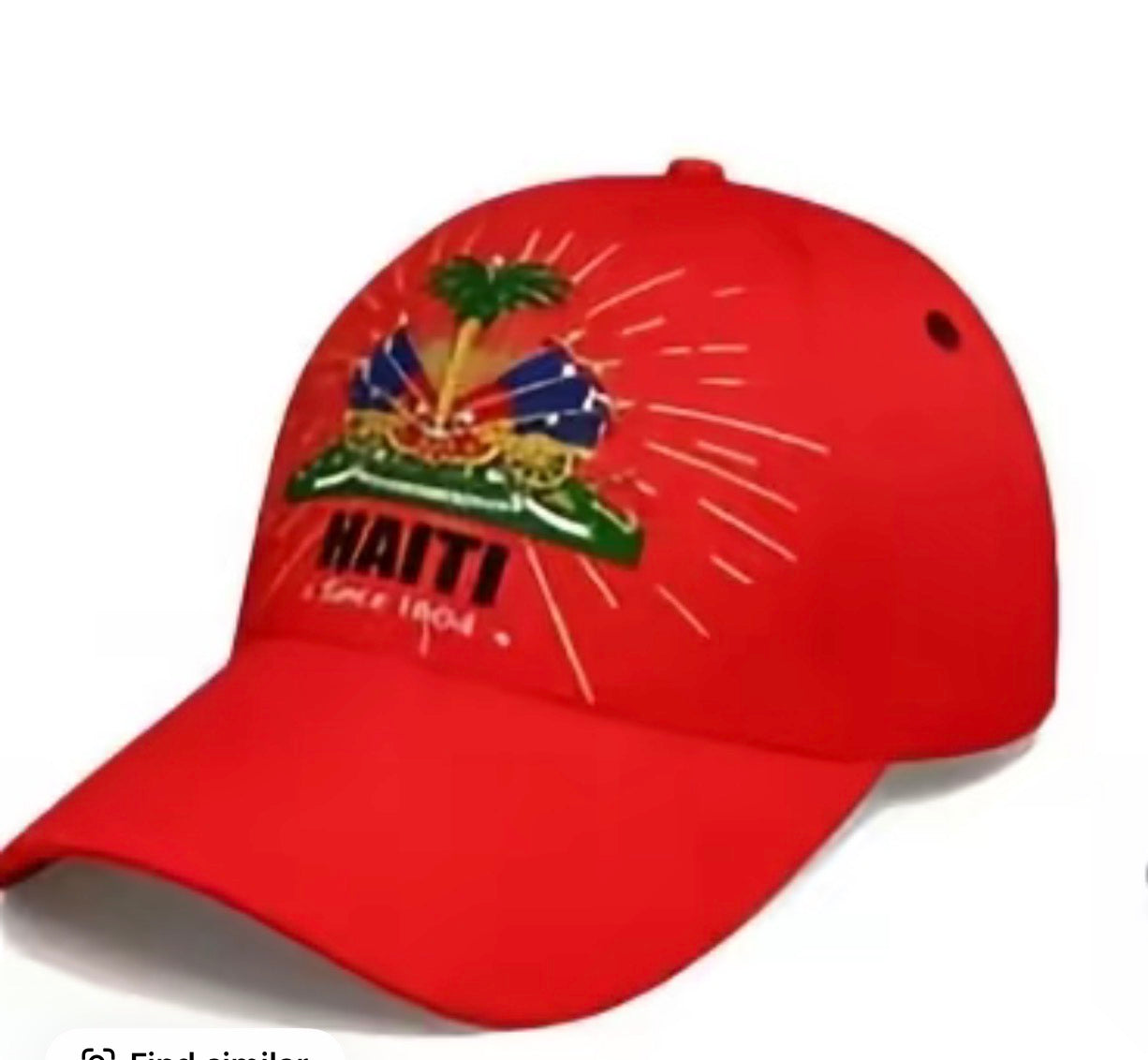 baseball cap with Haitian flag by couvri