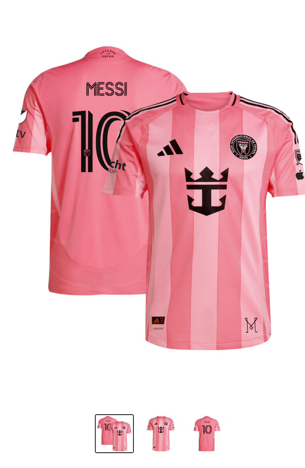 Back
Men's Inter Miami CF adidas Light Pink