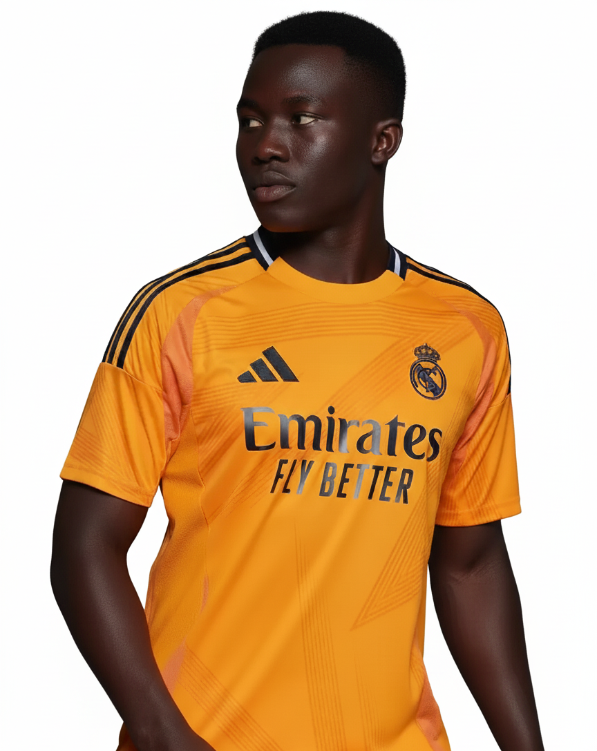 Real Madrid jerseys orange